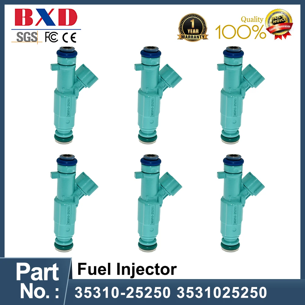 

1/6PCS Fuel Injector 35310-25250 3531025250 For Hyundai KIA