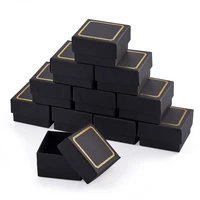 18pcs rectangle cardboard jewelry box with sponge inside for necklace earring bracelet brooches jewellry packaging gift display