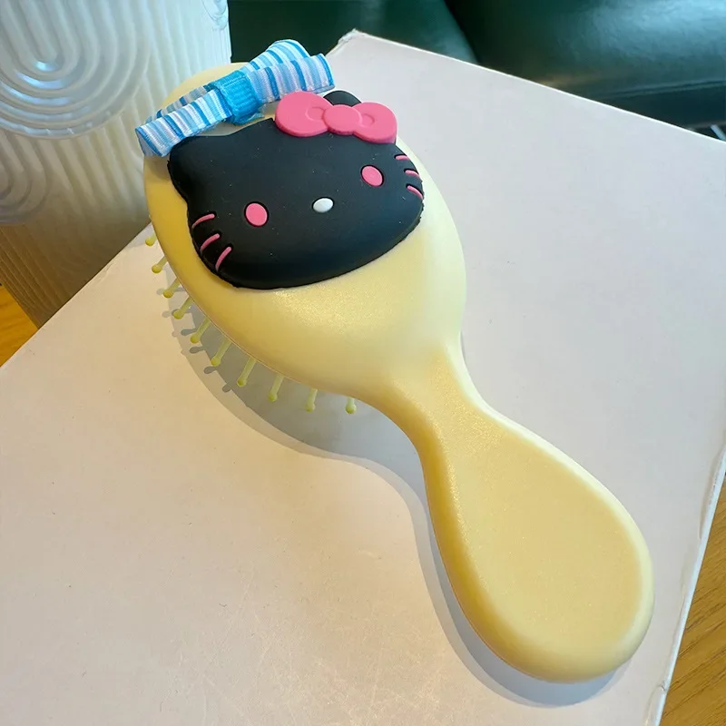 Кавайная мини-Расческа Hello Kitty аниме Sanrio Карманный Массажер для девочек