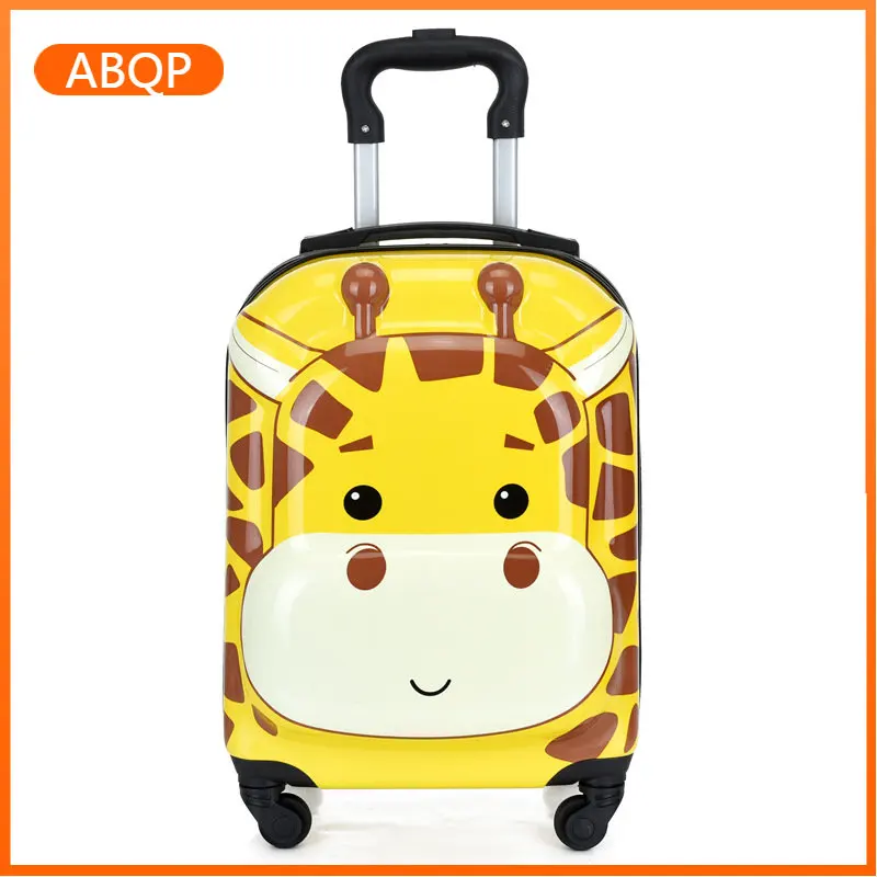 18 Inch Children's Cute Cartoon Student Travel Suitcase PC Trolley Case Kids Luggage  mala de viagem com rodinha
