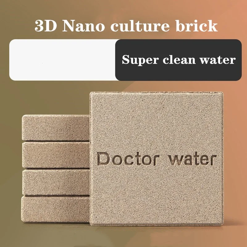 

1/2pcs High Flow Rate Nano Brick Aquarium Ceramic Filter Media Bio Filter Block for Marine and Freshwater Canister Filter pecera