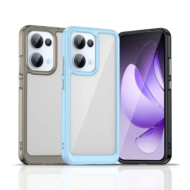 Для OPPO Reno 13F 5G 13 Pro 13FS Прозрачный силиконовый противоударный защитный чехол для FS