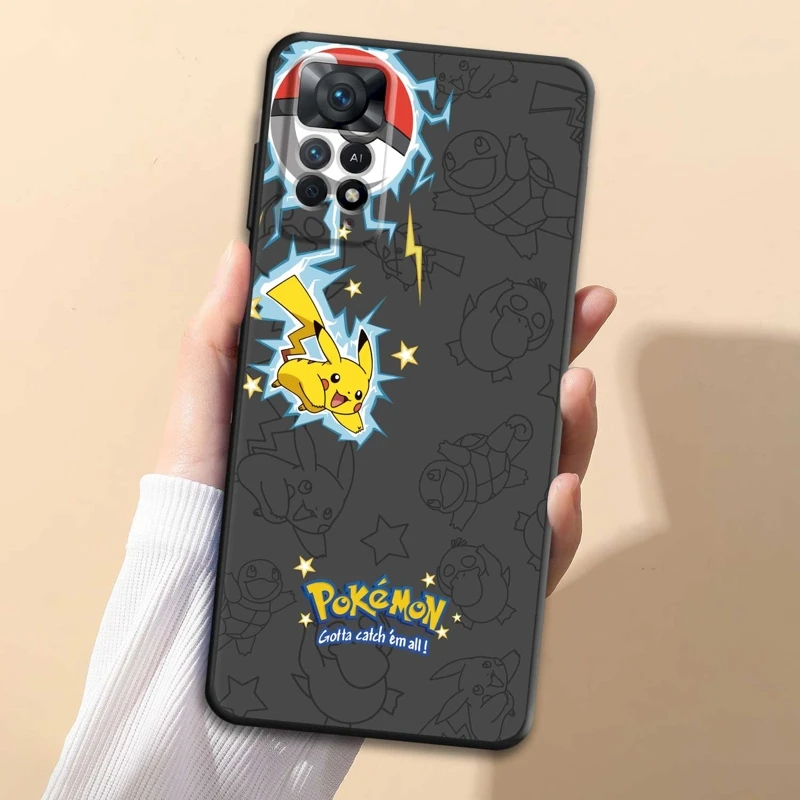 

Pokemon Pikachu Anime Psyduck For Xiaomi Redmi Note 8 9 10 11 12 4G 5G Pro 9S 10Pro NOTE11 11T 10S 8T 11s NOTE12 Phone Case