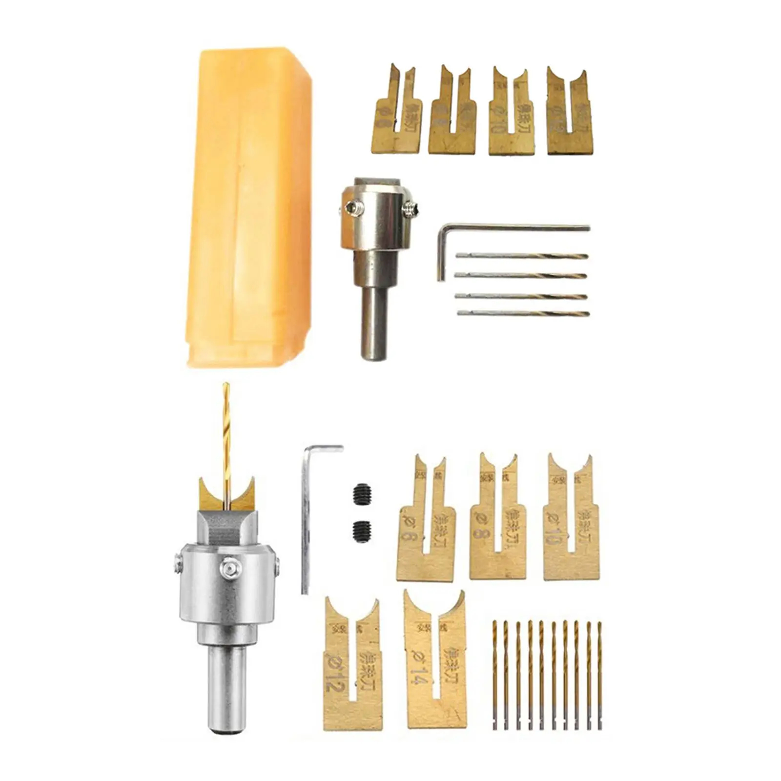 

Titanium Alloy Wooden Beads Drill Bits Ball Blades Woodworking Tools Wood Router Bit