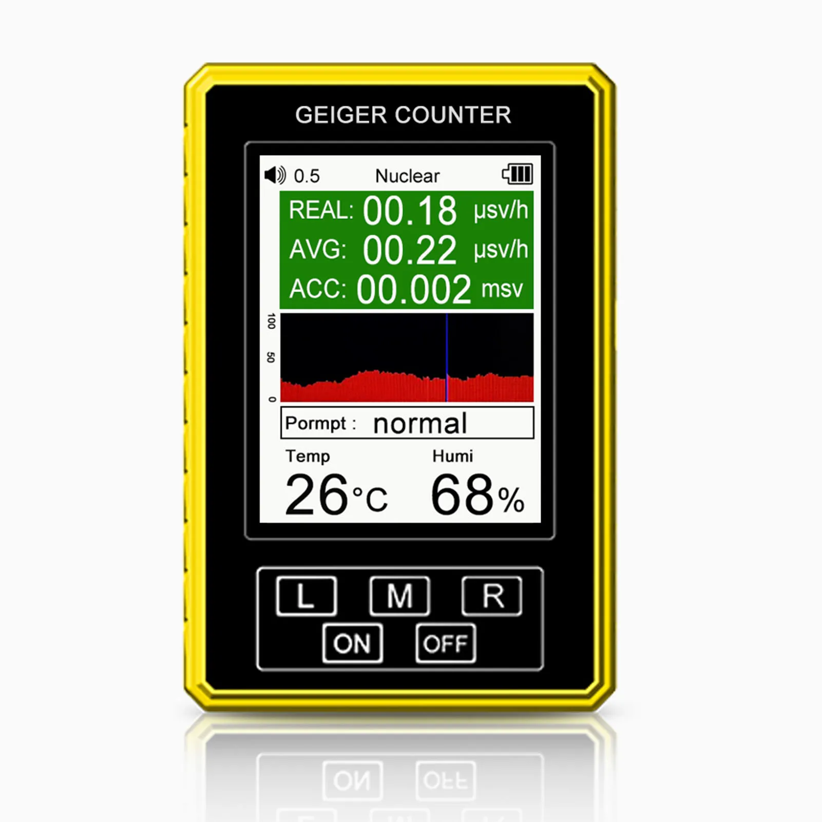 

XR3 pro Portable Geiger Counter Nuclear Radiation Detector X Ray Beta Gamma Radioactivity Tester Geiger Personal Dosimeter