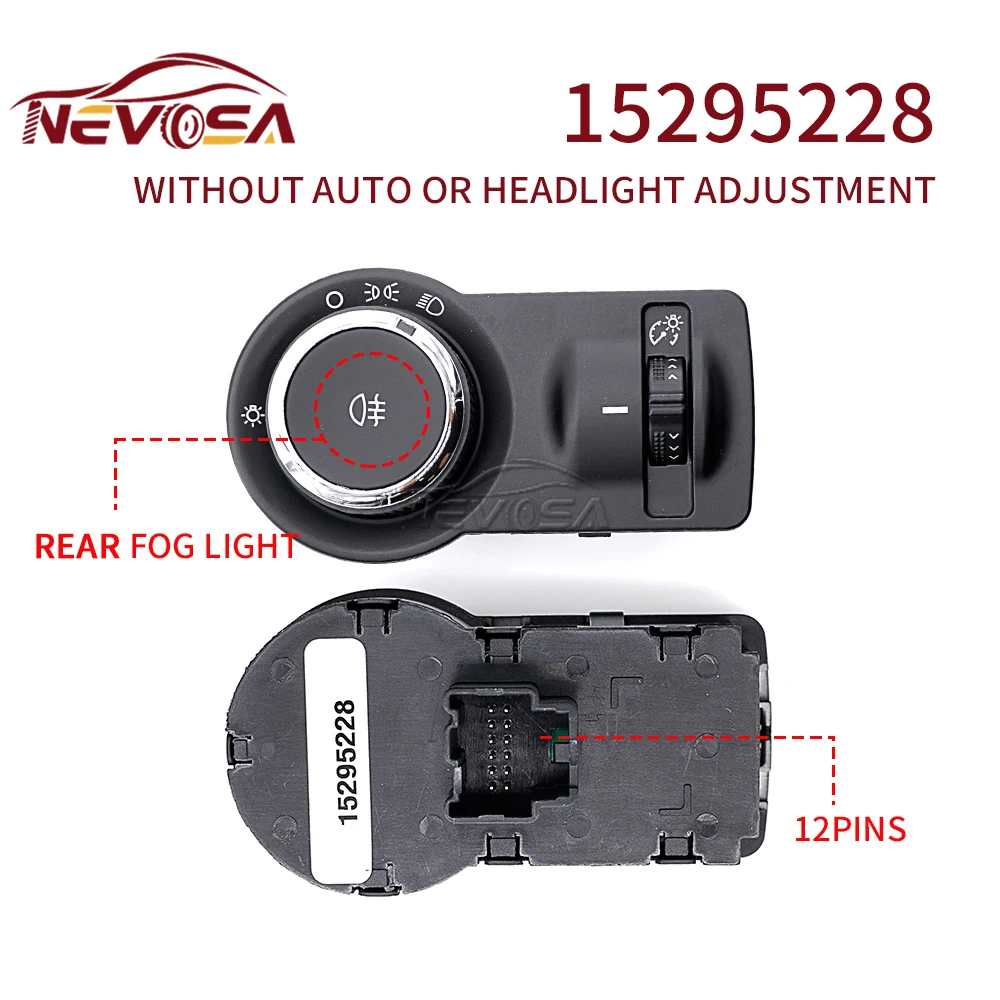 NEVOSA для Chevrolet Cruze Aveo 2013-2016 Opel Astra Insignia переключатель противотуманных фар 13268707 13301752
