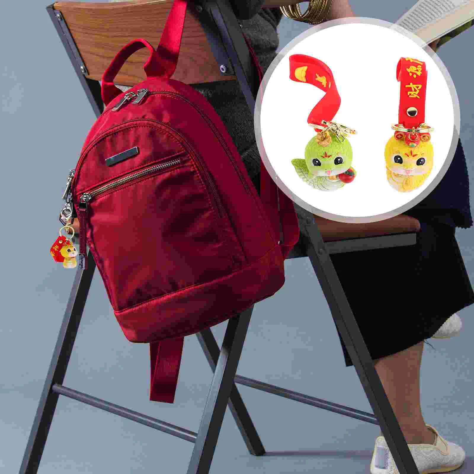 2 шт. брелок с золотой змеей объемные аксессуары декоративные брелки в форме