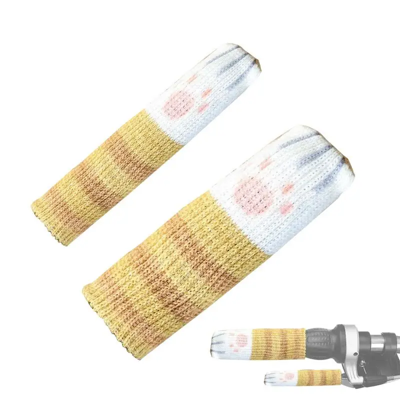 

Motorcycle Handle Sleeve Plush Cover Handle Grip Cover Winter Warm Hand Grips Soft Motorcycle Handlebar Sleeves Cover Shock