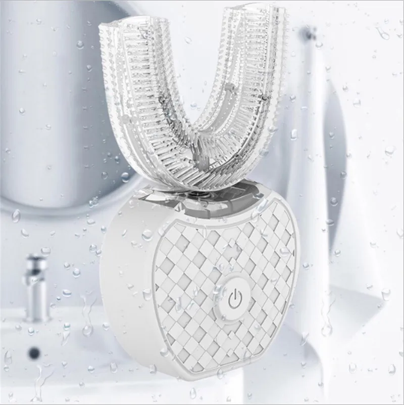 

360 Degree Automatic Sonic Electric Toothbrush Ultrasonic Tooth Brush USB Rechargeable 4 Mode Teeth Cleaning 60ML Toothpaste