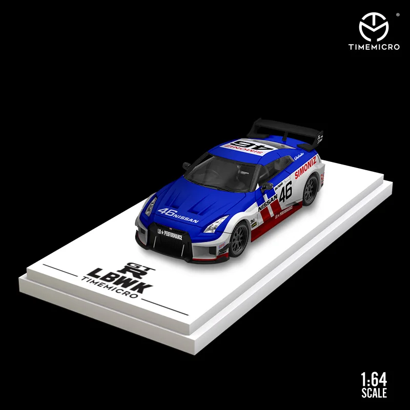 

Timemicro 1:64 Nissan GTR 3.0 LBWK NO.46 Simulation Model Car
