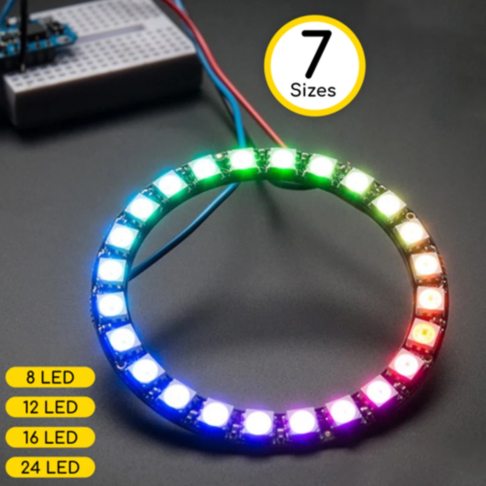 Светодиодное кольцо RGB 5 В индивидуальное адрессветодиодный светодиодное WS2812 5050
