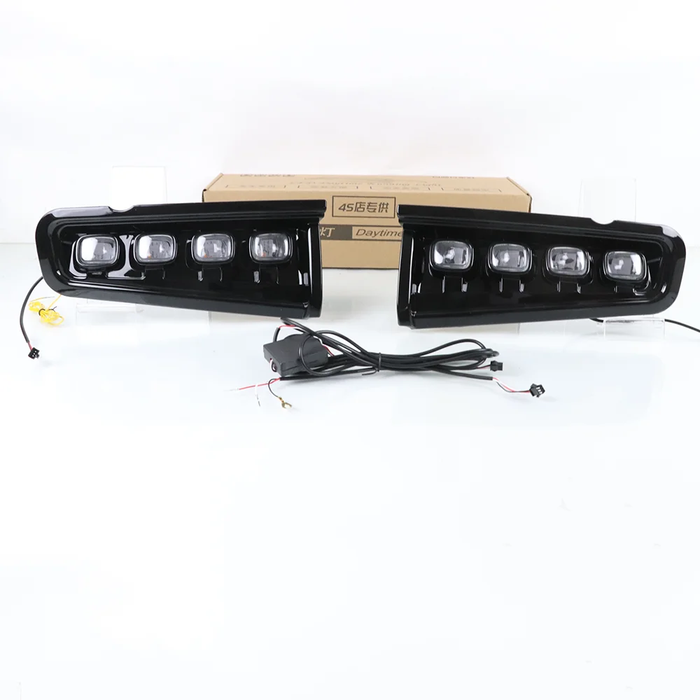 Купи Auto Daytime Running Light LED DRL Front Foglight Head Fog Lamp Body Kit Upgrade Accessories For Ford Bronco за 16,776 рублей в магазине AliExpress