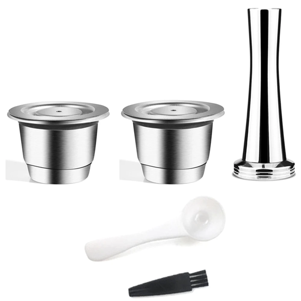 

Refillable Capsule 2 Version Reutilizable Stainless Steel Reusable Coffee Filter Espresso Coffee Pod