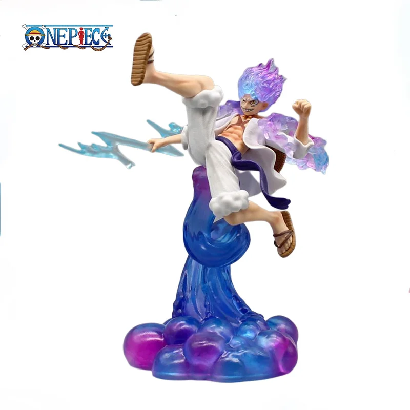 

20cm One Piece Figure Luffy Gear 5 Anime Sun God Nika Luffy Figurine Pvc Statue Model Desk Decora Collectible Doll Toys Gifts