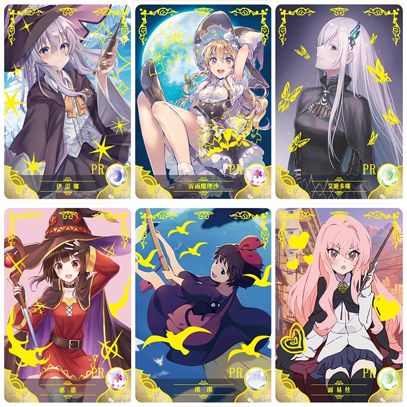 

Goddess Story Schierke Roxy Kirisame Marisa Ranni Ninny Spangcole Megumin table games Anime character collection card