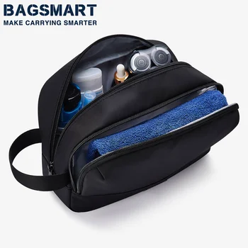 BAGSMART Waterproof Toiletry Bag for Men Shaving Bag for Toiletries Accessories Large capacity Travel Toiletry Organizer 1