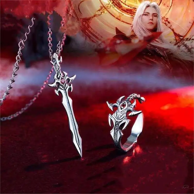 Популярные Подвески Tang San связанные с аниме вторичные кольца счастливые