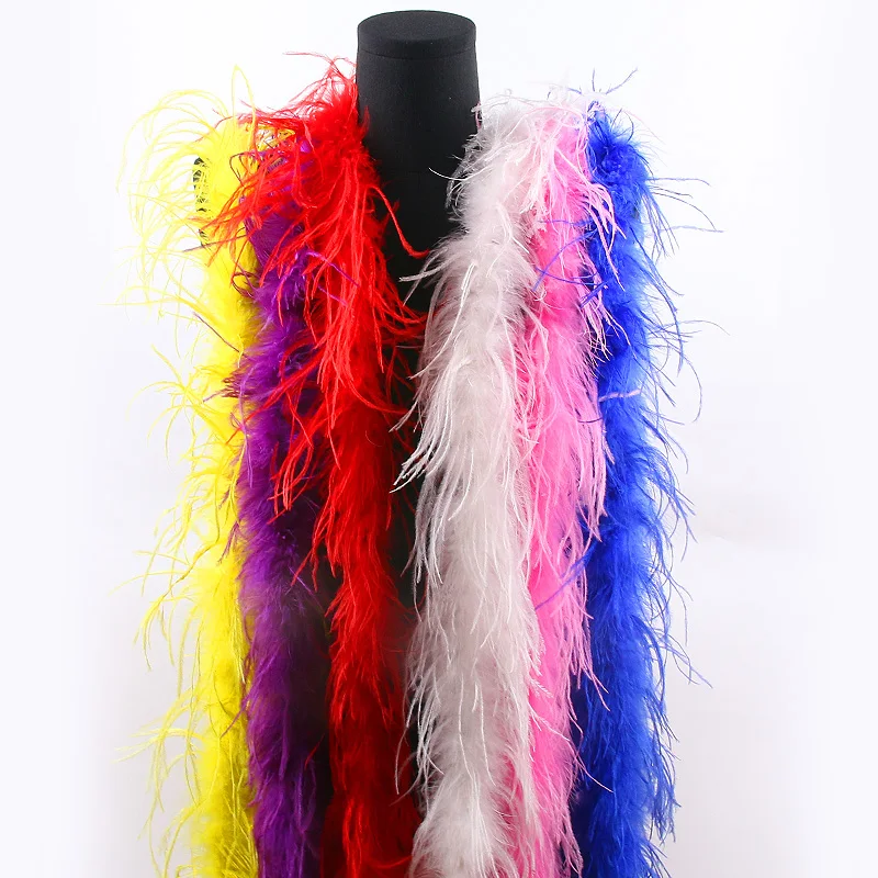 

Wholesale Ostrich Feather Ostrich Feather Boa 15-20cm/2 M Curly Ostrich Feather Boas Cheap Ostrich Feather Boas