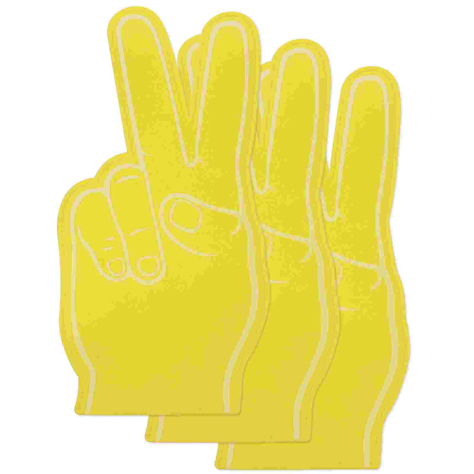 

3 Pcs Foam Footballs Fingers Cheerleading Props Noise Makers Party Favors Supplies Stuff Game Child