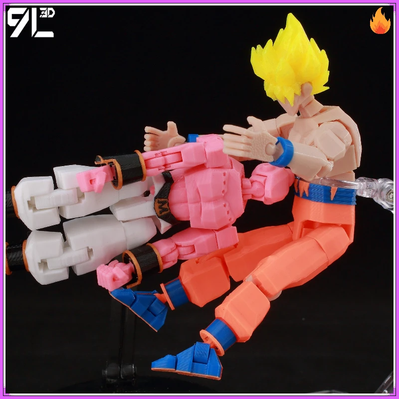 Фото Коллекционная фигурка 9L3D Dragon Ball: Гоку, 15 см, полностью подвижная, из ударопрочного материала PETG, игрушка-подарок №3