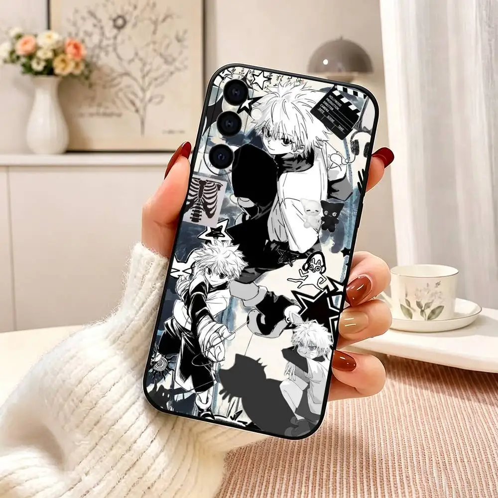 Фото Чехол для телефона Killua Zoldyck H-Hunter x Hunter для Samsung Galaxy A73, A72, A71, A70, A53, A52, A51, мягкий силиконовый черный чехол №3