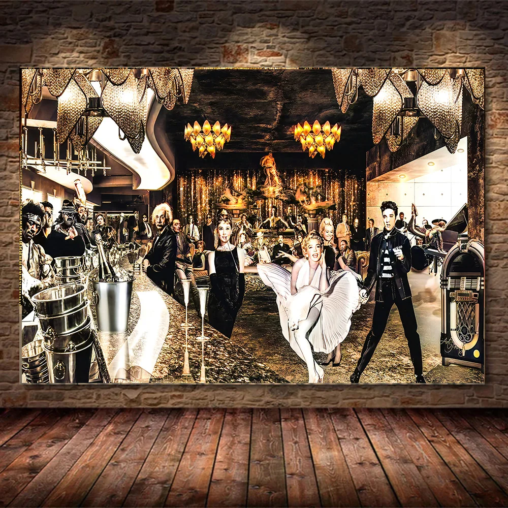 

Настенная картина с изображением знаменитого актера, певицы