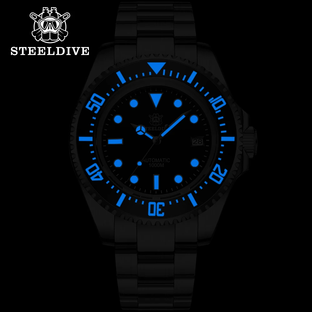 Steeldive Новое поступление SD 1964 мужские часы Water Ghost автоматические механические