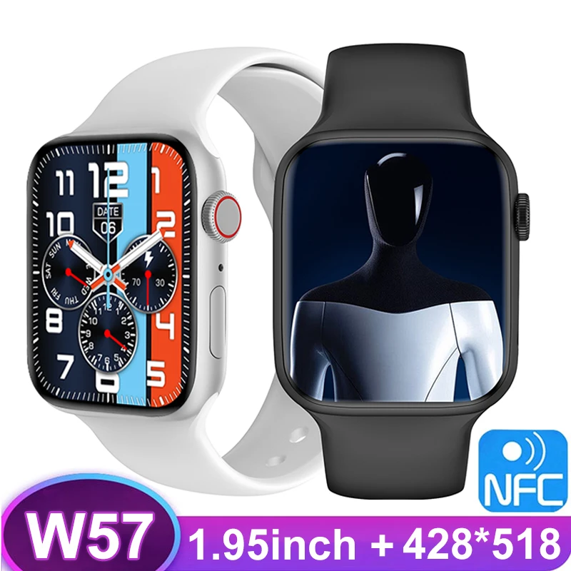 

IWO W57 Series 7 Smart Watch Men Women Strap Buttons Always On Display Bluetooth Call NFC SIRI Custom Watch Face Smartwatch 2022