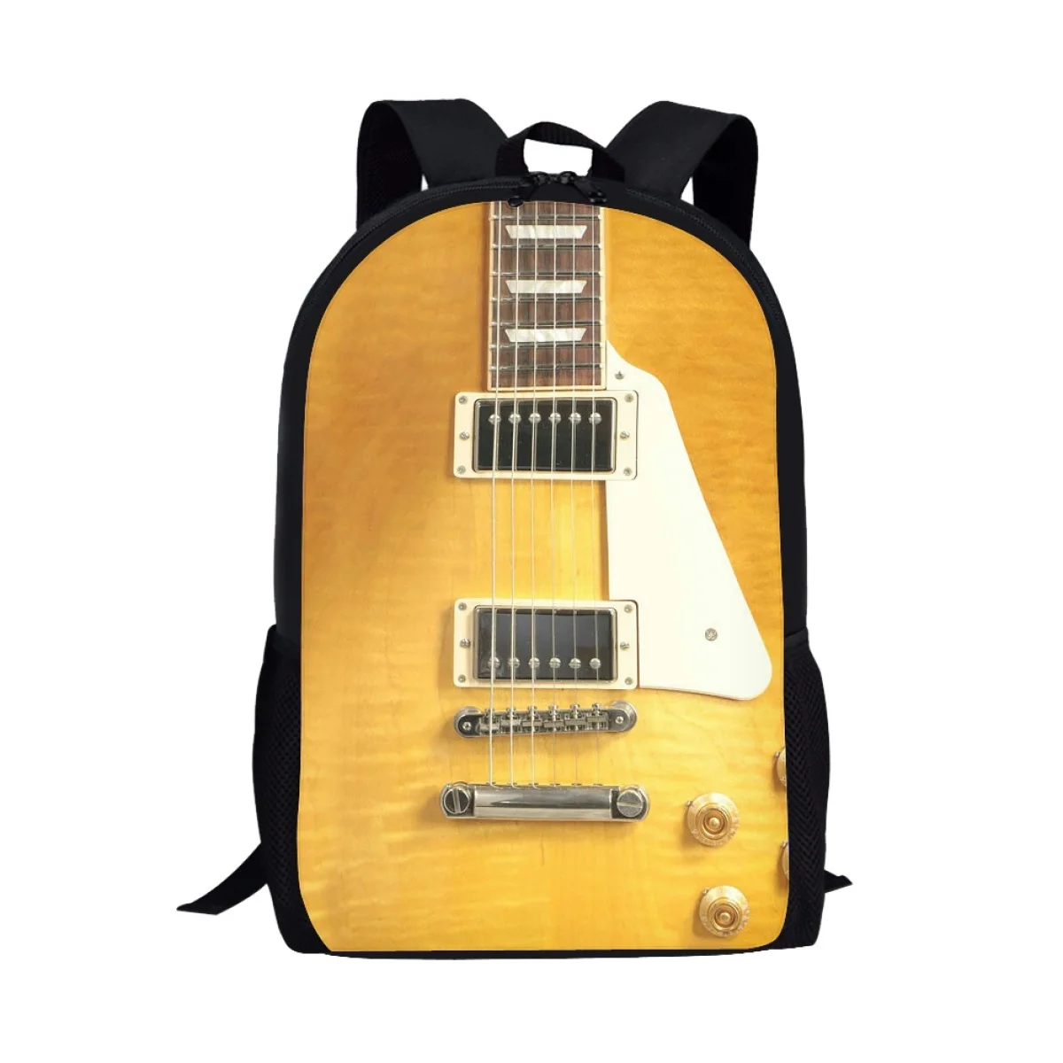 

Fashion Guitar Backpack Primary Secondary School Students Girls Boys Schoolbag Internal Pocket Adults Handbag Teenage Satchel