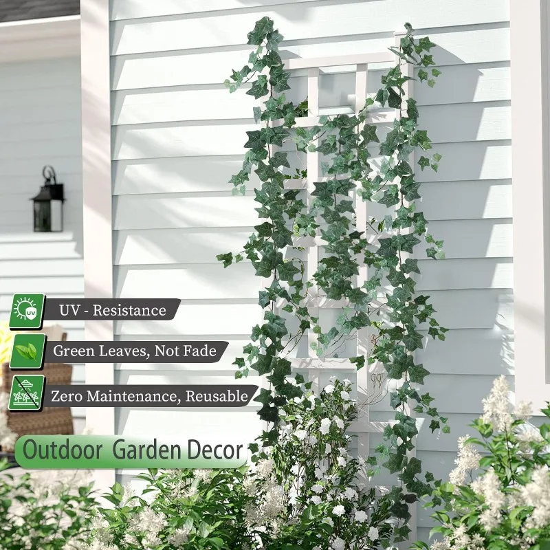 Искусственные виноградные лозы 2 пряди плющ см искусственные зеленые листья из