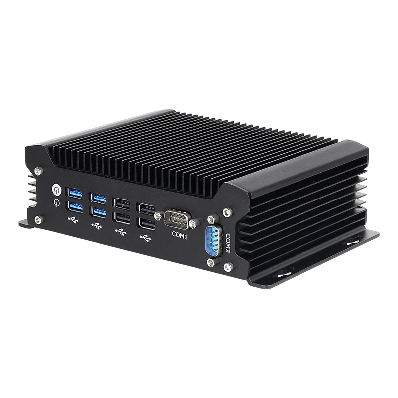 Fanless Industrial Mini Pc Intel Core I7-10610U 2X Gigabit Lan 2X Com Rs232 8X Usb Support Wifi 4G Lte Windows Linux