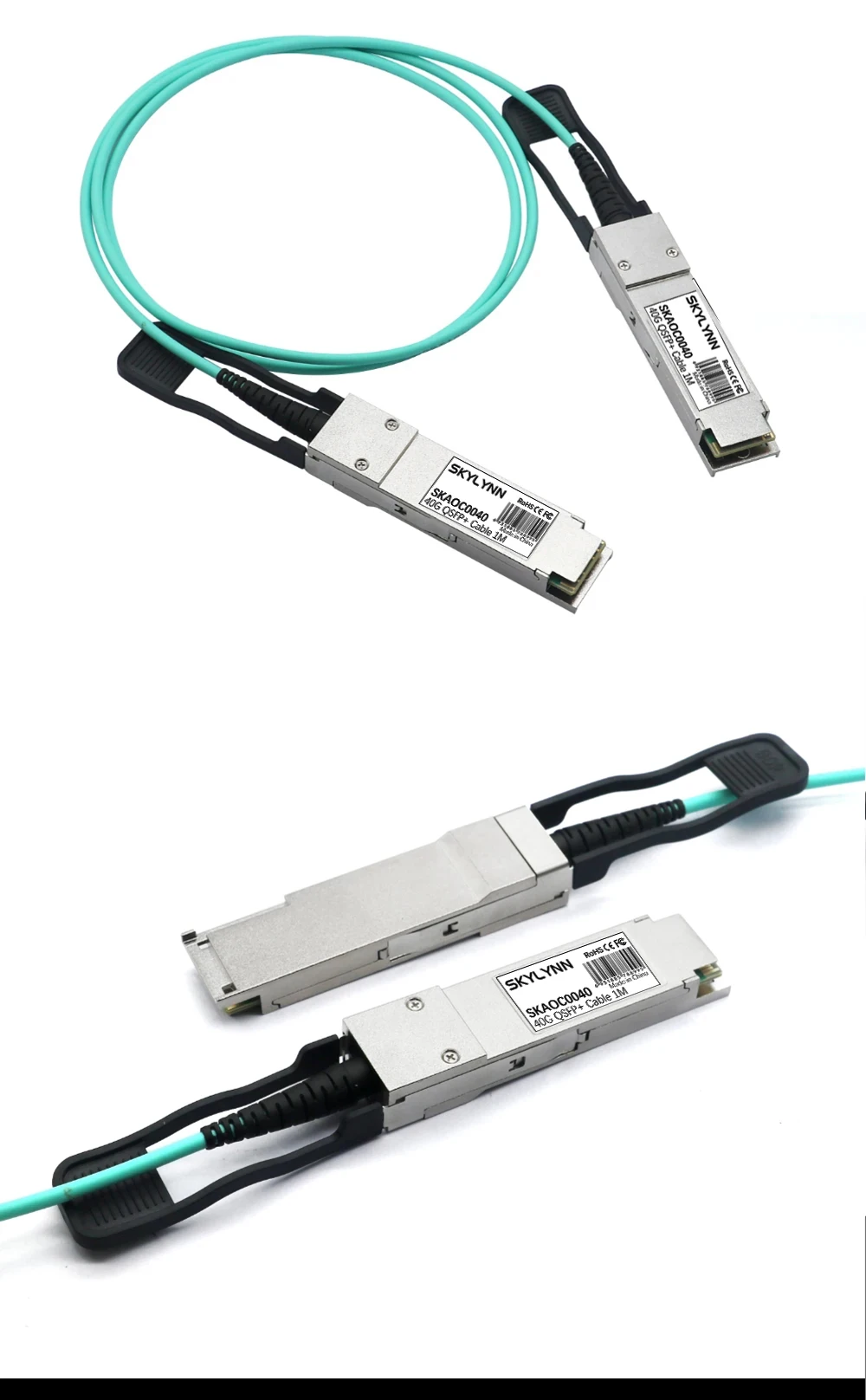 40G QSFP + к QSFP + AOC-кабелю OM3 13571520 м, активный оптический кабель LSZH, совместимый с переключателем Mellanox MikrotikCisco (art.: 3920c88570d16) - 3920c88570d16