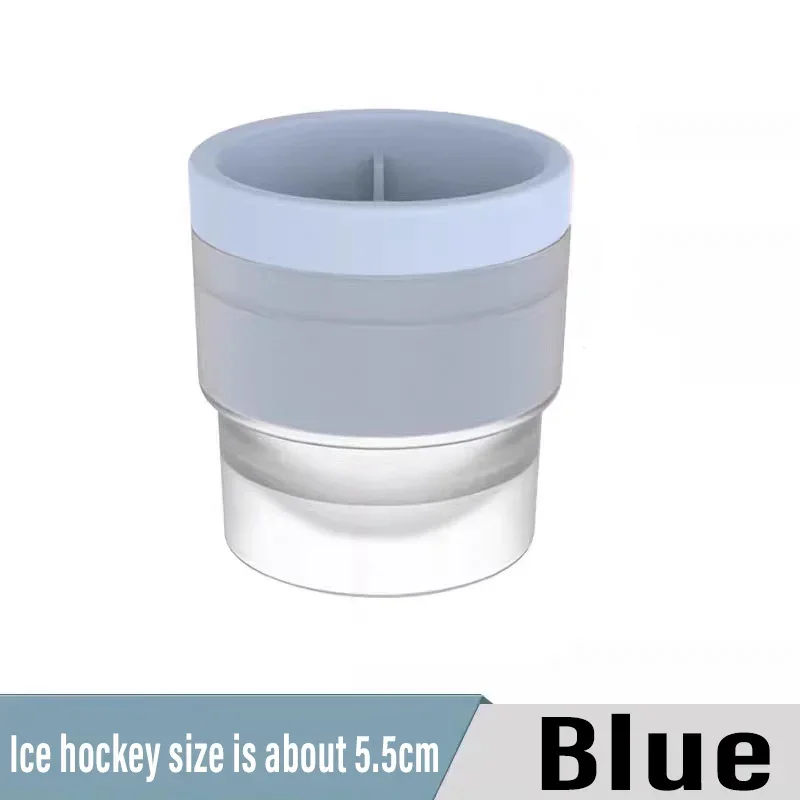 Большие круглые формы для кубиков льда, силиконовые формы для изготовления форм для льда, штабелируемая, легкосъемная круглая форма для кубиков с крышками, сферические формы для льда