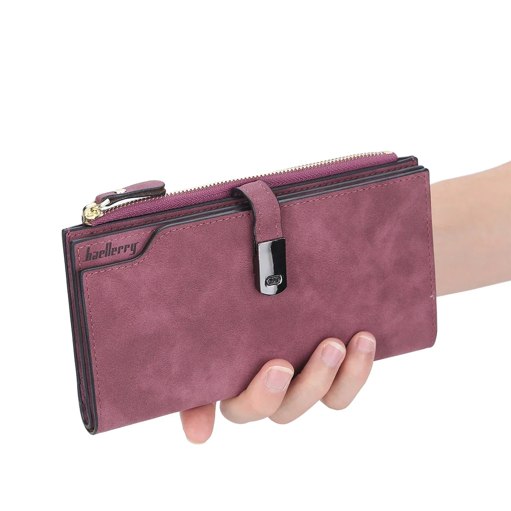 

2023 Fashion Women Wallets Trifold Card Holder Zipper Purses Long Phone Clutch Multifunctional Wallet Men PU Leather Money Bag