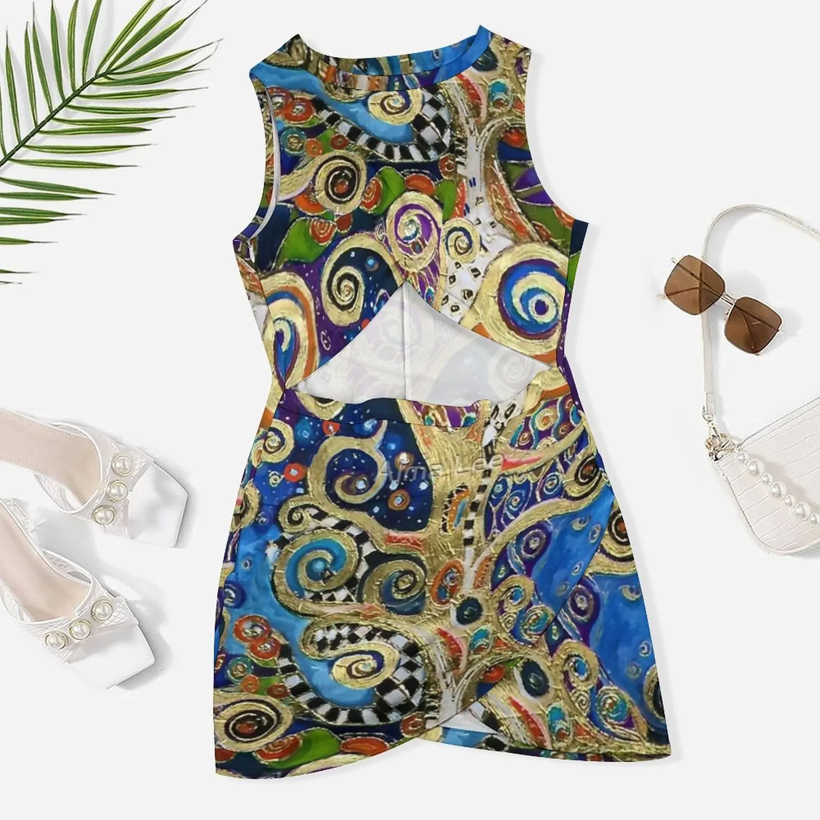 

Женское облегающее платье Klimt, обтягивающее платье с запахом на бедрах, знаменитые платья на день рождения