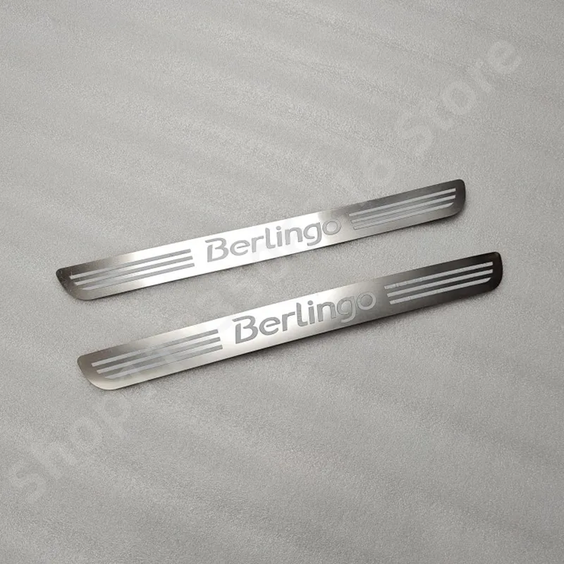 Автомобильная наклейка для Citroen Berlingo B9 2008-2019 защита порога из нержавеющей стали