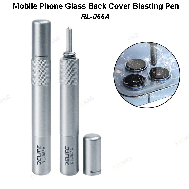 

RELIFE RL-066A Mobile Phone Back Glass Cover Breaking Pen for IPhone 8-13PM Huawei Rear Housing Battery Glass Cover Repair