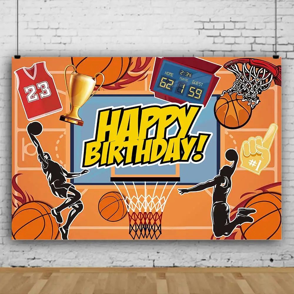 Баскетбольная тема фон Баскетбол день рождения украшения стены фото дети