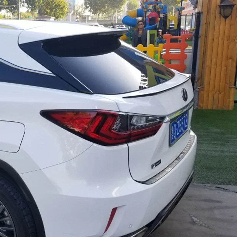 Фото Спойлер-антикрыло из FRP и карбона, неокрашенный, для заднего багажника Lexus RX200t RX450h RX 2016 2017 2018 №4