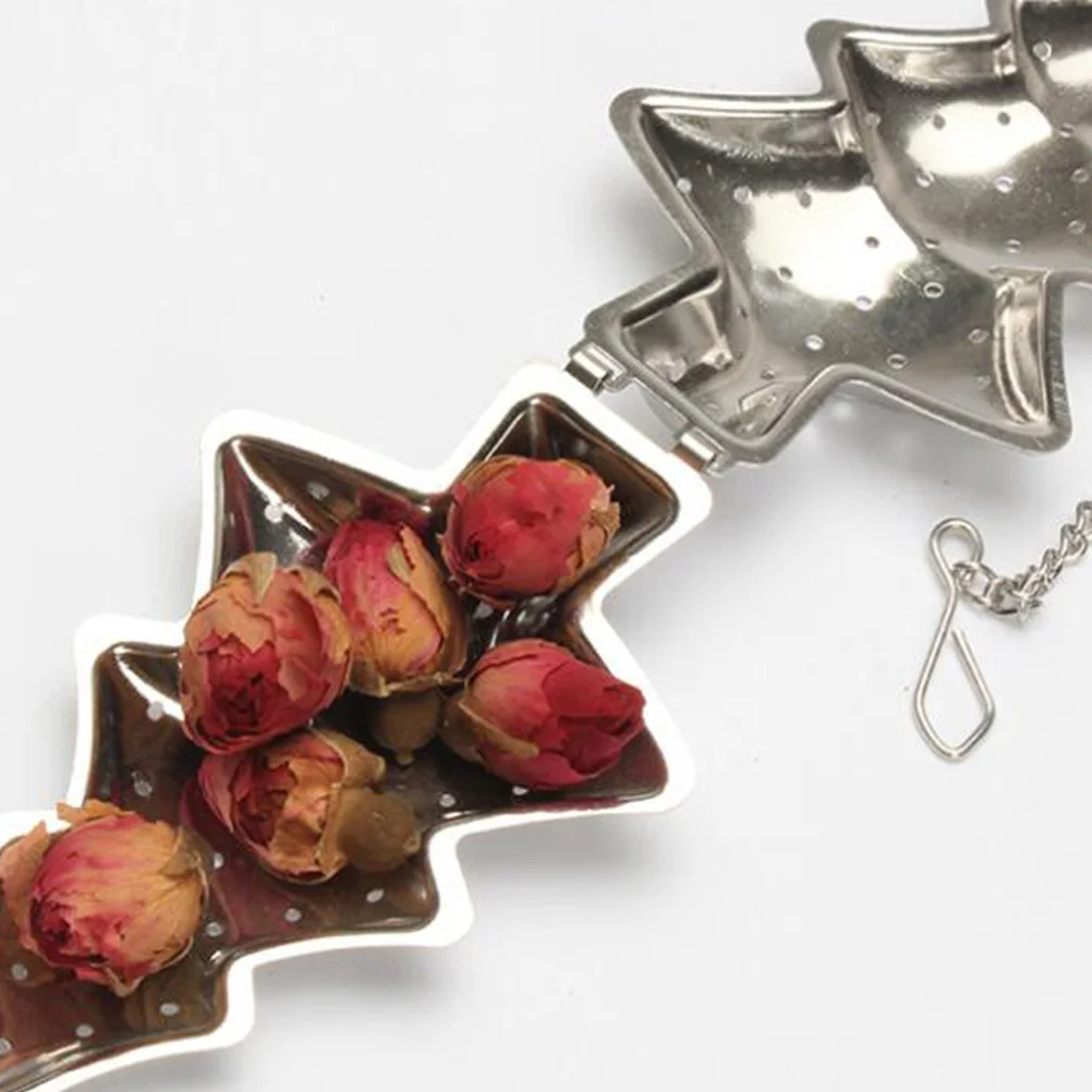 2 шт. заварочный чайник в форме рождественской елки фильтр из нержавеющей стали