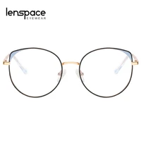 fashion cateye glasses women blue light blocking clear lens eyewear metal wire frame round gold reading glasses