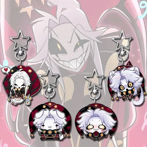 Брелок для косплея Game The Freak Circus Pierrot, кавайный акриловый брелок с подвеской в виде Джокера, клоуна, брелок для ключей, сумка, аксессуар, орнамент, реквизит