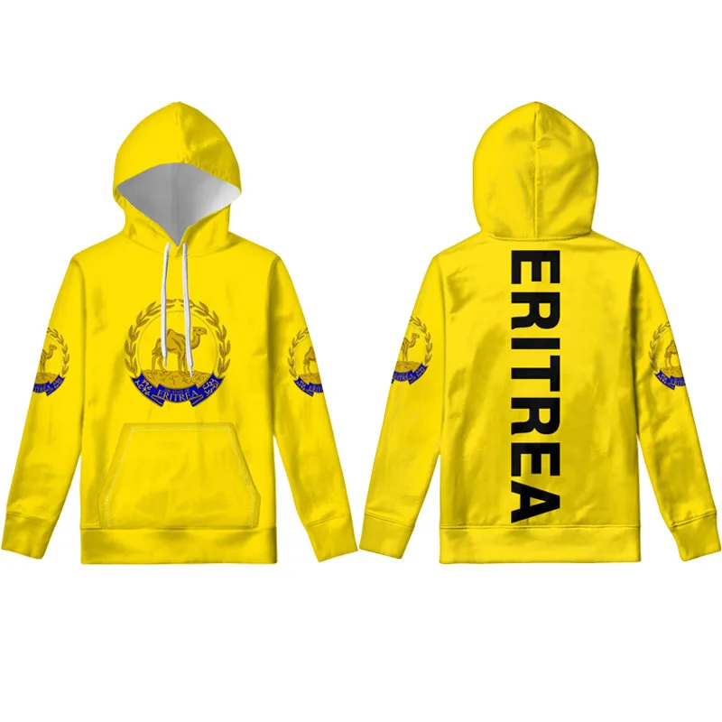 Eritrea Flag pullover Men's hoodies free custom made name number photo sweaters the state of boy clothes