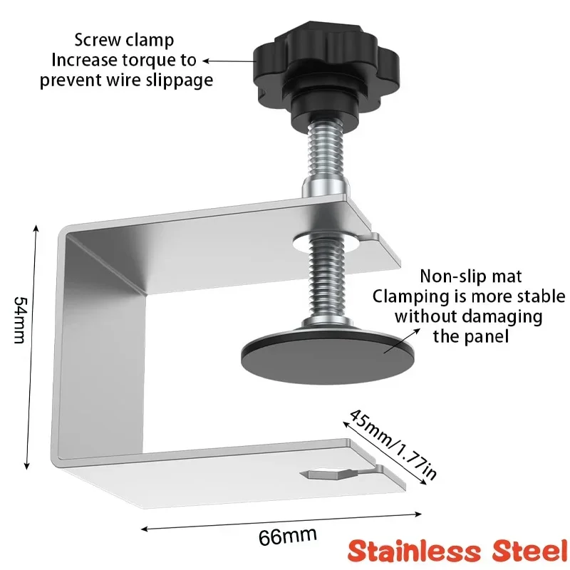 

Стальные зажимы для фасадов ящиков 2 шт.