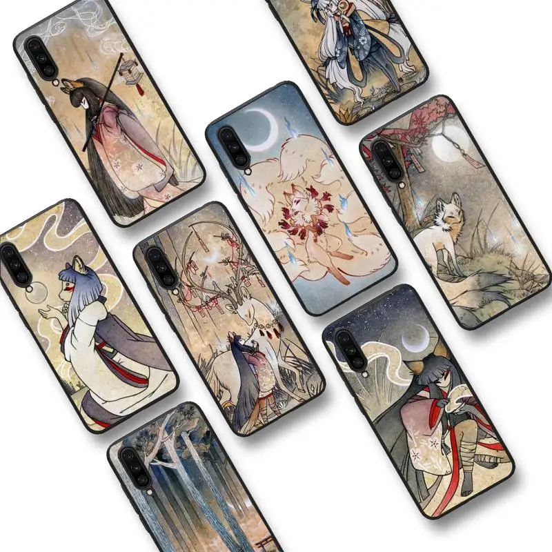 

Birches The Wish Kitsune Fox Deer Yokai Phone Case For Xiaomi 9 mi8 F1 9SE 10lite note10lite Mi8lite xiaomi mi 5x