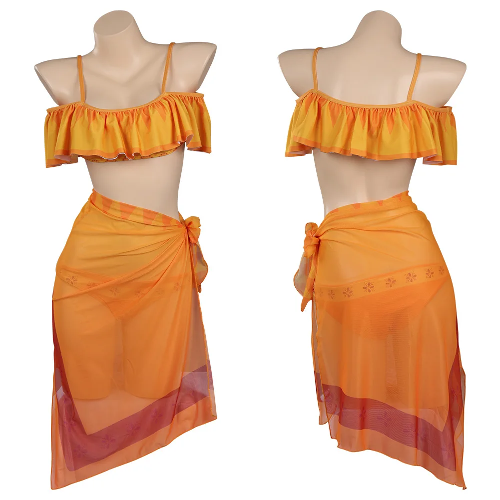 

Adult Pepa Swimsuit Cosplay Costume Swimwear Outfits Halloween Carnival Suit