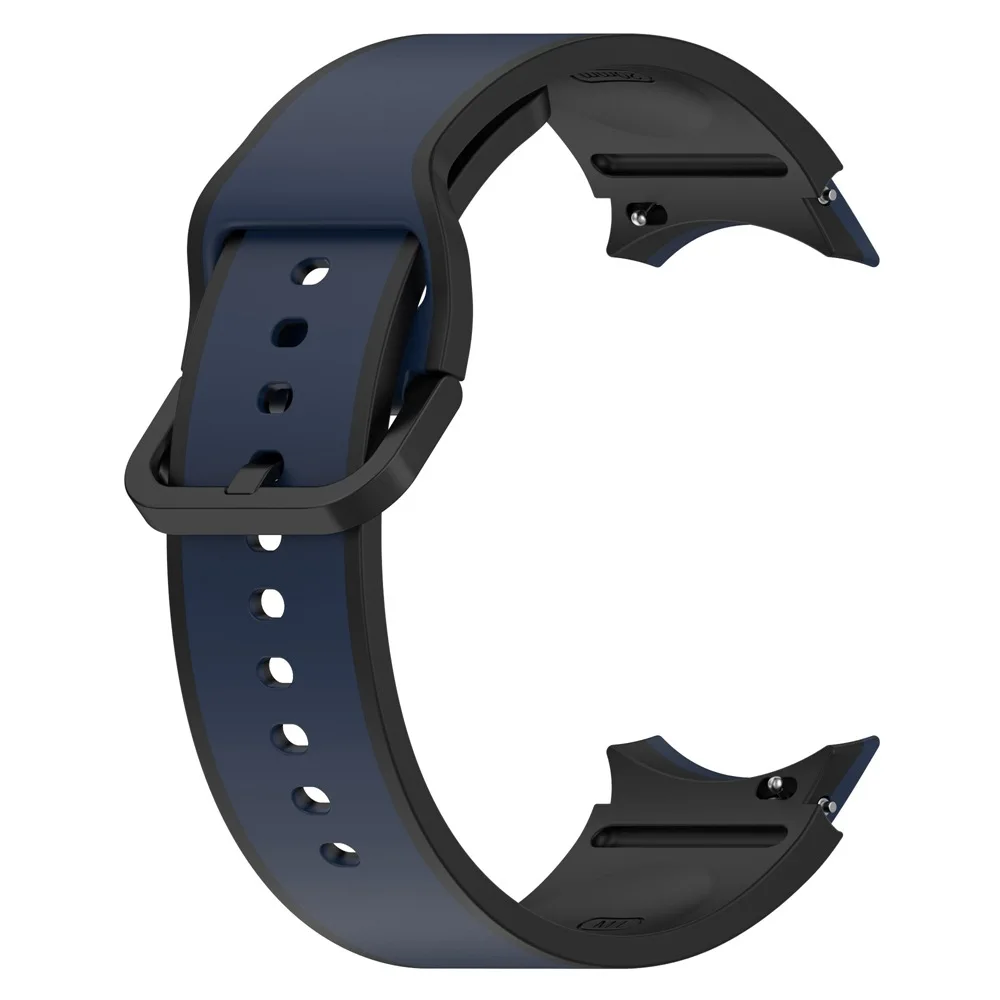 Фото Силиконовый ремешок для Samsung Galaxy Watch 4/5/6/7 44 мм 40 мм /6-4 Classic 47 мм 43 мм 42 мм 46 мм/5 Pro 45 мм, спортивный браслет, аксессуары №3