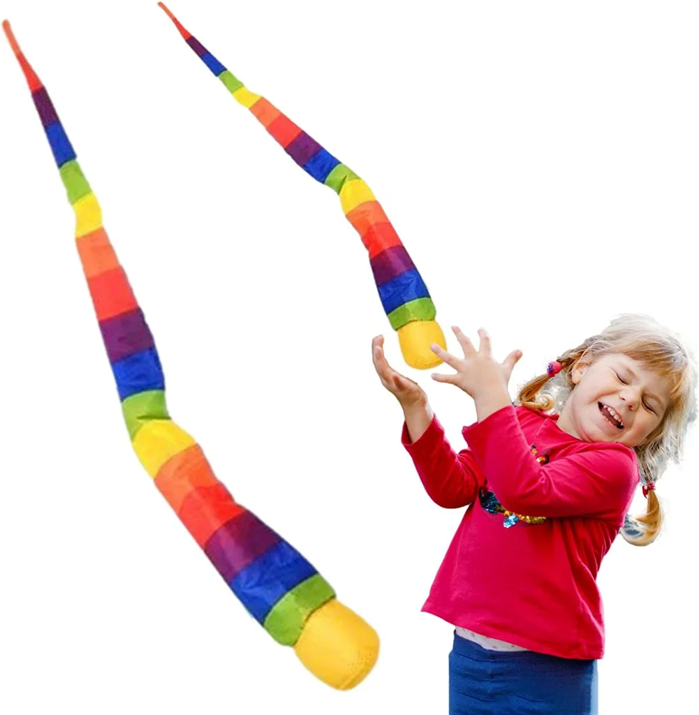 

2 шт. мяч «Поймай хвост», радужные мягкие игровые мячи | Безопасно для использования в помещении и на улице, искусство для детей, радужные Мячи «Поймай хвост»