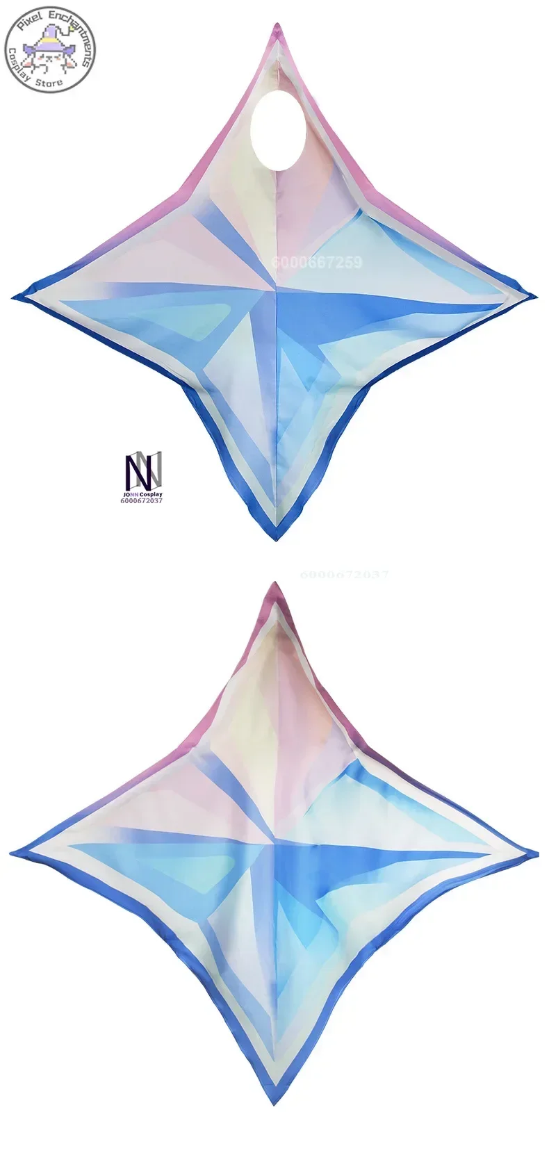 Genshin Impact Game для взрослых и детей Primogems карнавальный костюм с пентаграммой