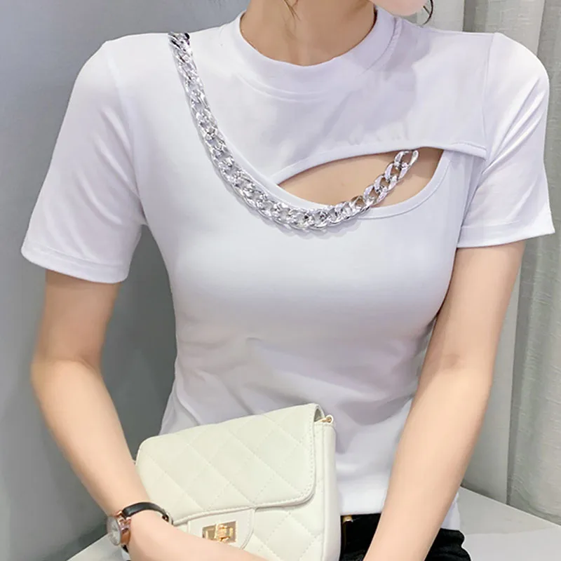 

Женское летнее Хлопковое платье-футболка, однотонная Удобная футболка с круглым вырезом, коротким рукавом и молнией